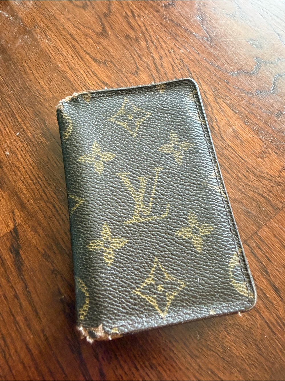 Authentic Vintage Louis Vuitton Monogram Wallet Card Holder in Brown LOVED